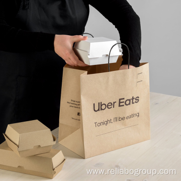 Custom Cheap Eco Take Away Craft Paper Bag